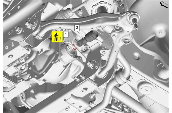 Front Wheel Drive Shaft Replacement - Left Side — figure 22