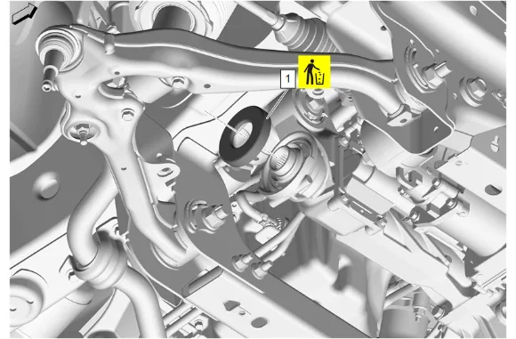 Front Wheel Drive Shaft Seal Replacement - Right Side — figure 19