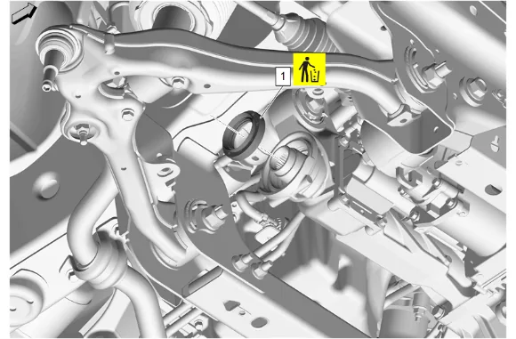 Front Wheel Drive Shaft Seal Replacement - Right Side — figure 20