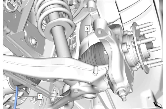 Front Wheel Drive Shaft Slinger Replacement - Left Side — figure 17