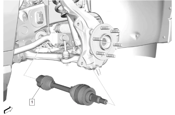 Front Wheel Drive Shaft Slinger Replacement - Right Side — figure 17