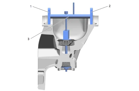 Pinion Depth Adjustment (G86 9.5 Inch Axle) — figure 2