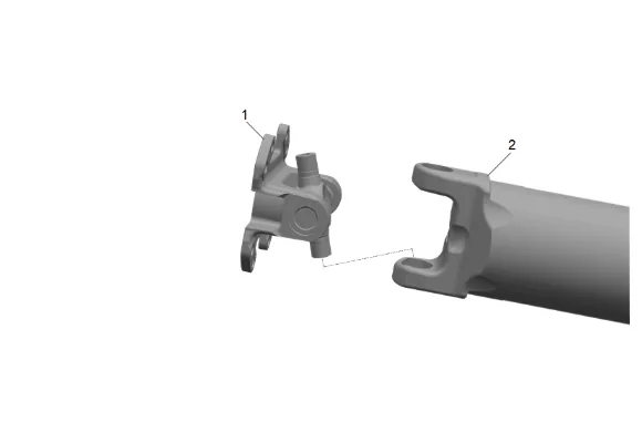 Propeller Shaft Flange Replacement (2WD) — figure 6