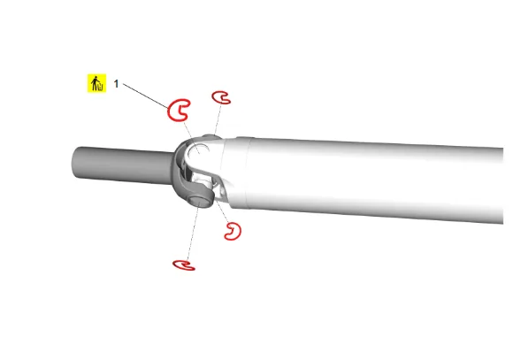 Propeller Shaft Universal Joint Replacement (4WD) — figure 3