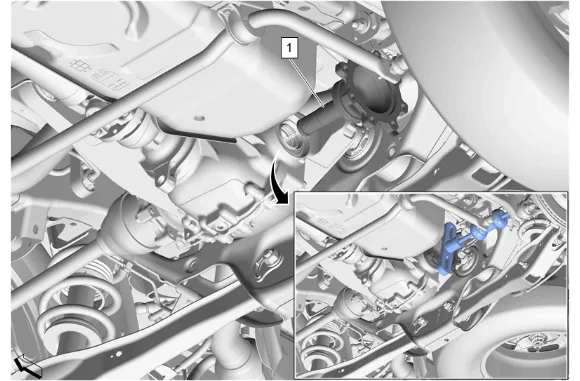 Rear Axle Shaft Replacement - Left Side (G86) — figure 2