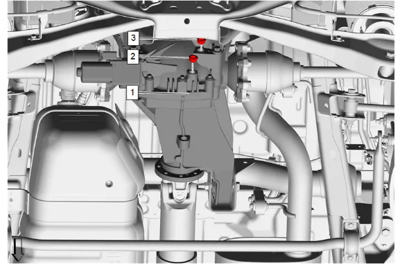 Rear Axle Shaft Replacement - Left Side (G96) — figure 1