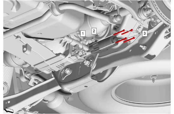 Rear Axle Shaft Replacement - Left Side (G96) — figure 3