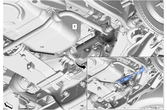 Rear Axle Shaft Replacement - Left Side (G96) — figure 5