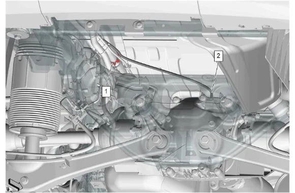 Rear Axle Vent Hose Replacement (G96) — figure 1