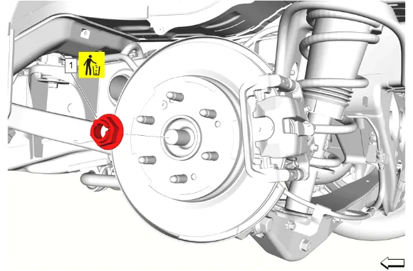 Rear Wheel Drive Shaft Replacement - Left Side (G86) — figure 1