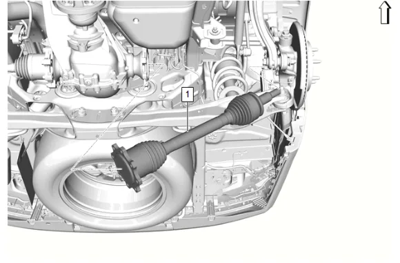 Rear Wheel Drive Shaft Replacement - Left Side (G86) — figure 4