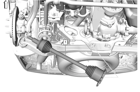 Rear Wheel Drive Shaft Replacement - Right Side — figure 4