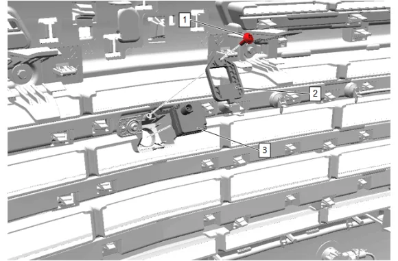 Front View Driver Information Camera Replacement — figure 2