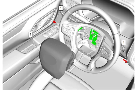 Radio Control Switch Replacement - Steering Wheel — figure 2