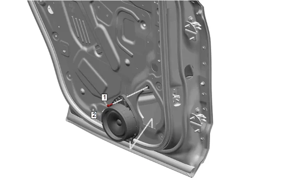 Radio Rear Side Door Speaker Replacement — figure 1
