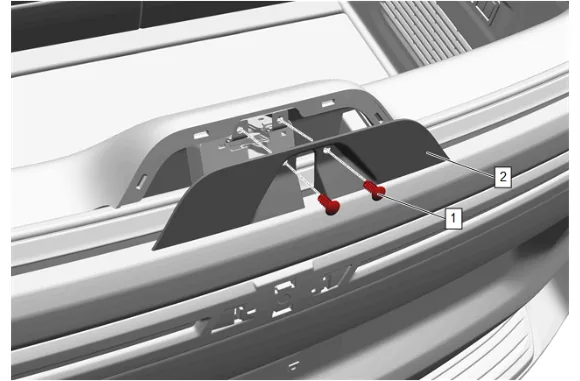 Video Display Inside Rearview Mirror Camera Nozzle Replacement — figure 1