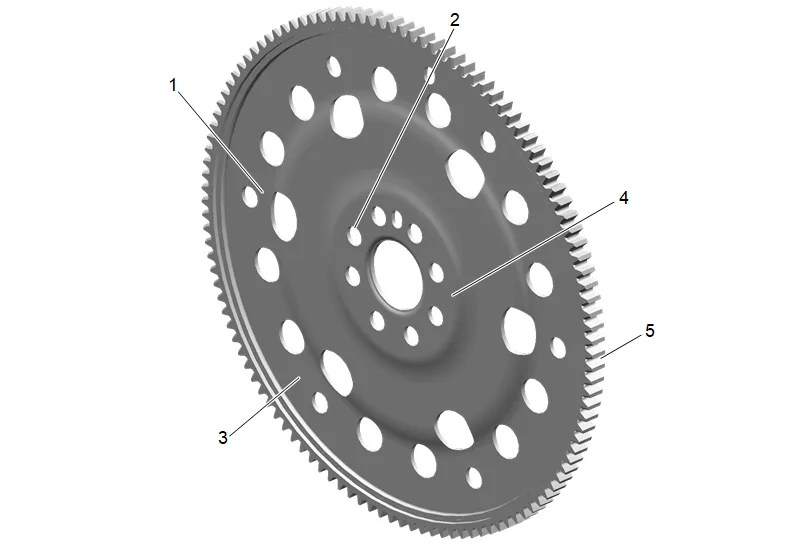 Automatic Transmission Flex Plate Replacement (2WD) — figure 3