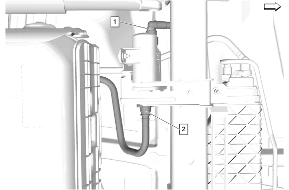 Auxiliary Evaporative Emission Canister Replacement (Long Wheelbase) — figure 1