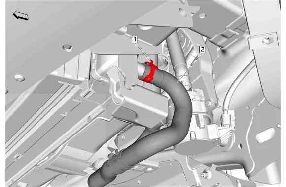 Auxiliary Radiator Inlet Hose Replacement (LM2) — figure 3
