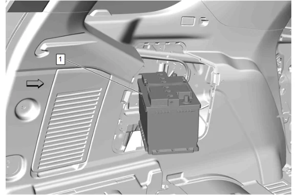 Battery Auxiliary Tray Replacement (9C1, 5W4) — figure 21