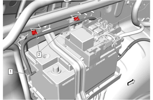 Battery Vent Tube Replacement (9C1, 5W4) — figure 2