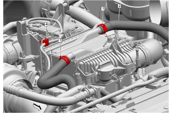 Charge Air Cooler Bracket Replacement — figure 3