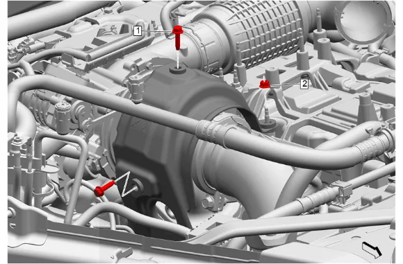 Charge Air Cooler Bracket Replacement — figure 9