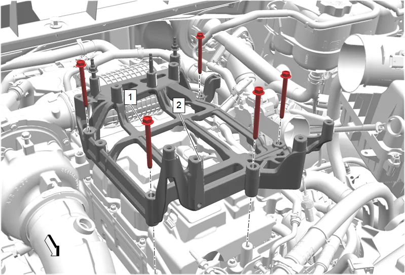 Charge Air Cooler Bracket Replacement — figure 15