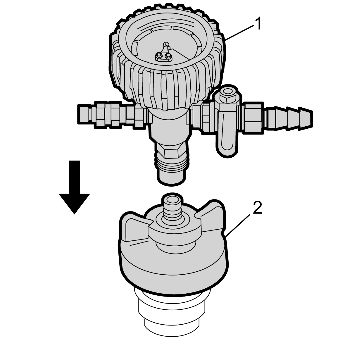 Charge Air Cooling System Draining and Filling (GE 47716 LM2) — figure 5