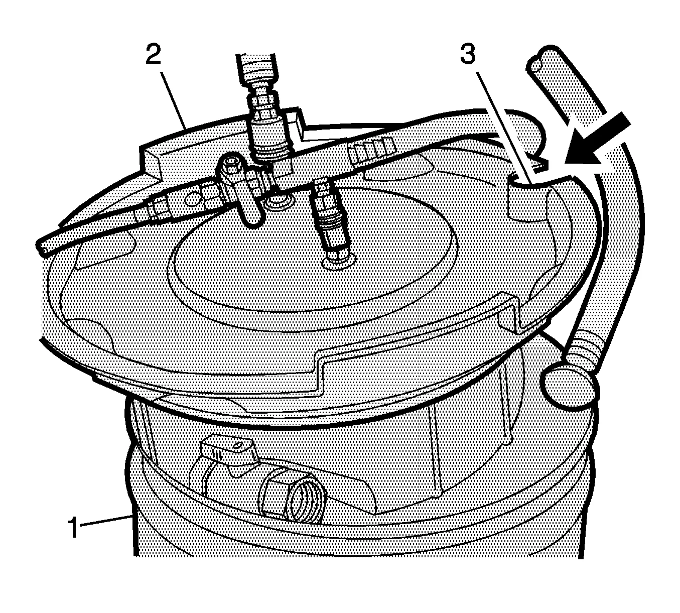 Charge Air Cooling System Draining and Filling (GE 47716 LM2) — figure 7