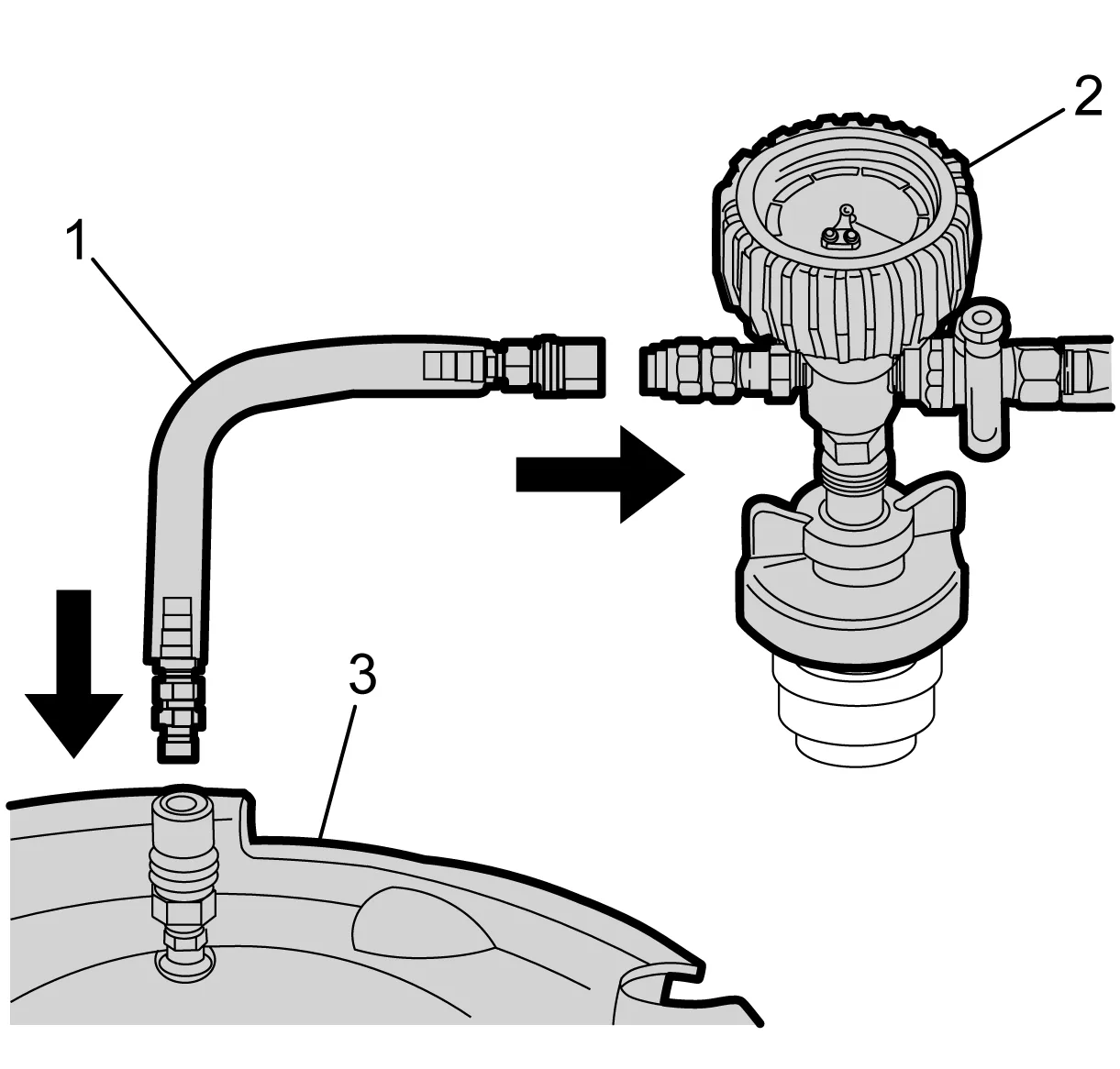 Charge Air Cooling System Draining and Filling (GE 47716 LM2) — figure 10