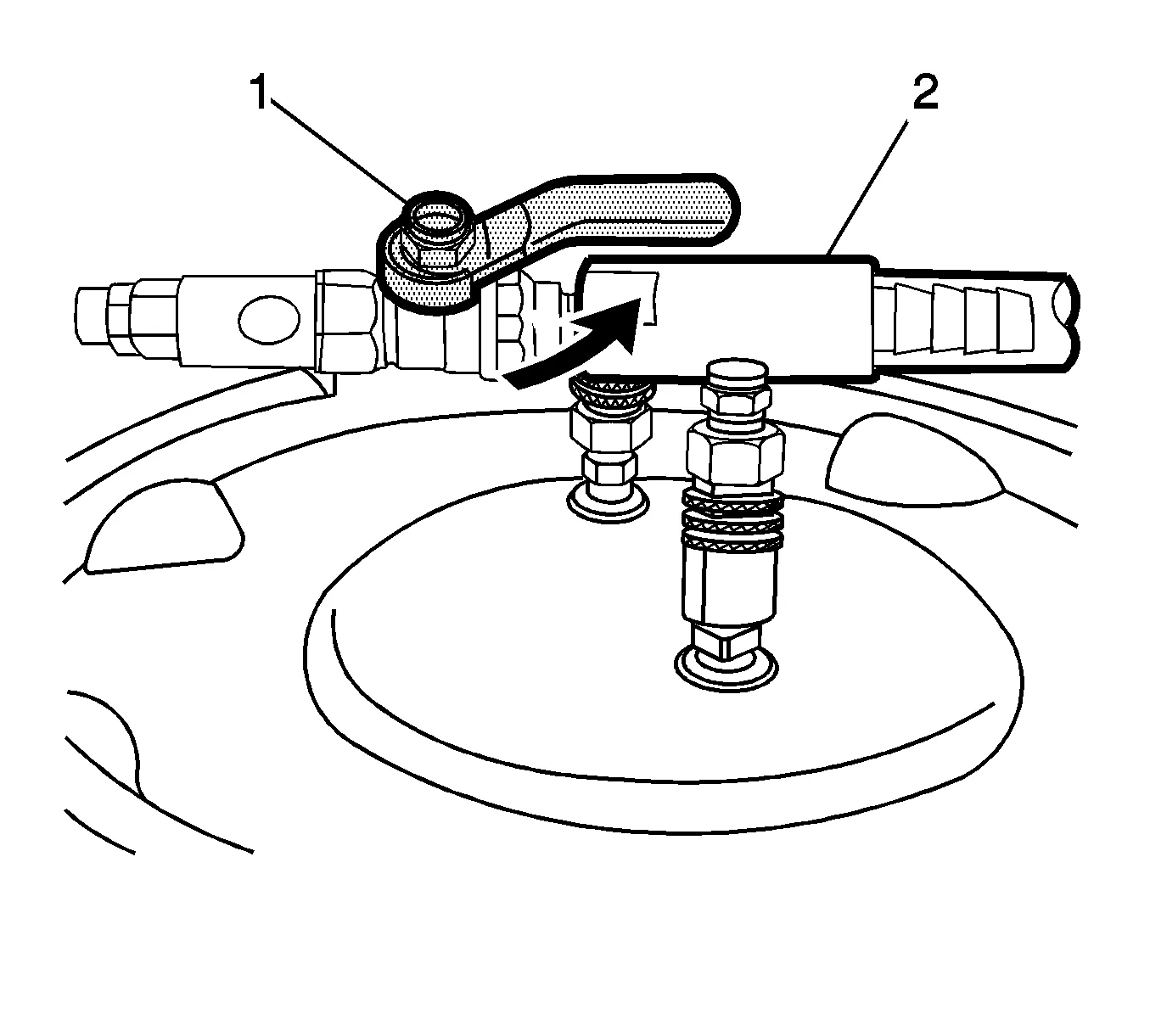 Charge Air Cooling System Draining and Filling (GE 47716 LM2) — figure 16