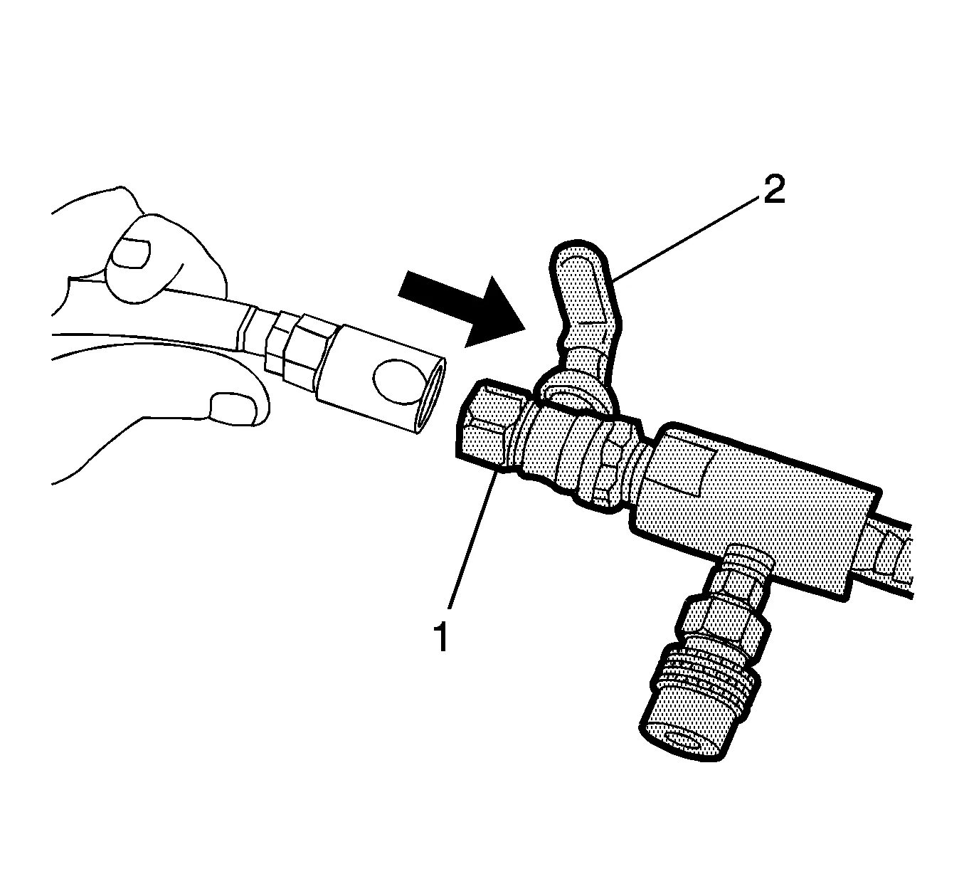 Charge Air Cooling System Draining and Filling (GE 47716 LM2 with RC1) — figure 9