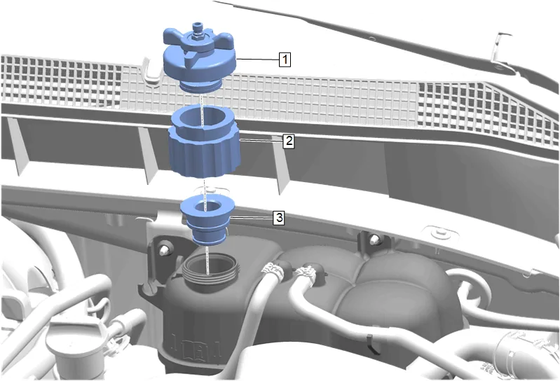 Cooling System Draining and Filling (GE 47716 L84, L87) — figure 1