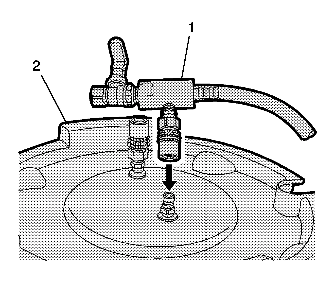 Cooling System Draining and Filling (GE 47716 L84, L87) — figure 5