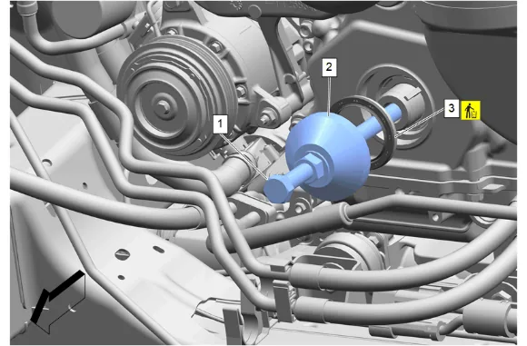 Crankshaft Front Oil Seal Replacement (with RC1) — figure 12