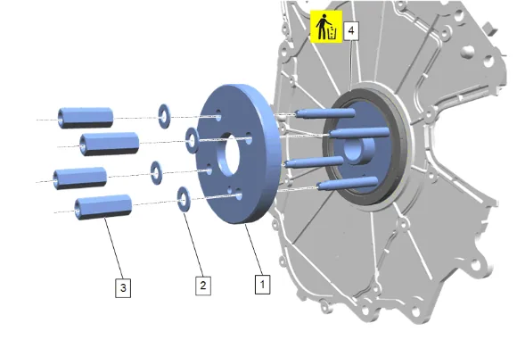 Crankshaft Rear Oil Seal Replacement (2WD) — figure 11