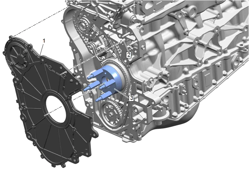 Crankshaft Rear Oil Seal Replacement (2WD) — figure 14