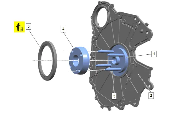 Crankshaft Rear Oil Seal Replacement (4WD) — figure 9