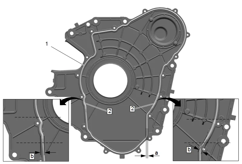 Crankshaft Rear Oil Seal Replacement (4WD) — figure 13