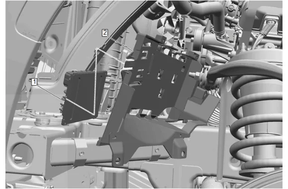 Engine Control Module Bracket Replacement — figure 10