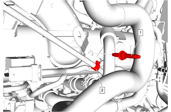 Engine Coolant Flow Control Valve Replacement — figure 5