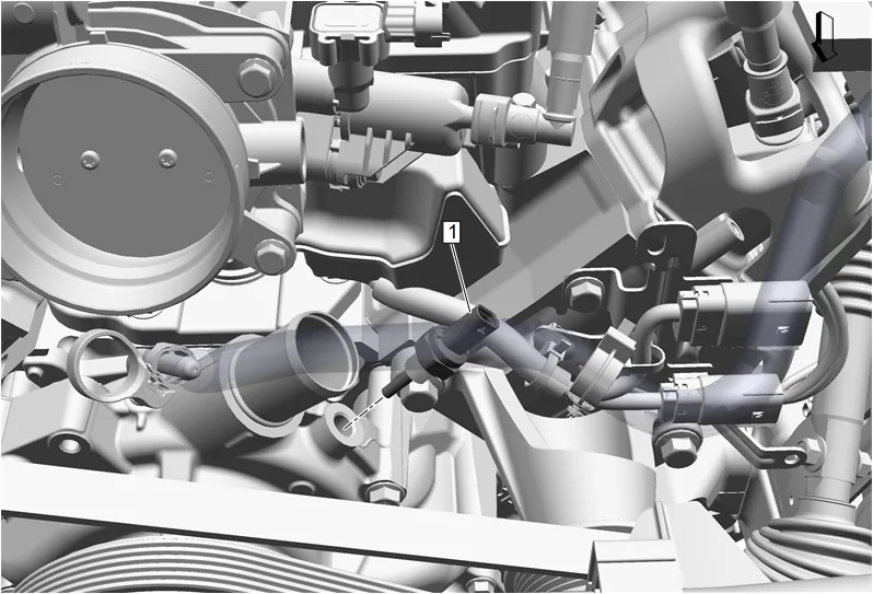 Engine Coolant Temperature Sensor Replacement — figure 3