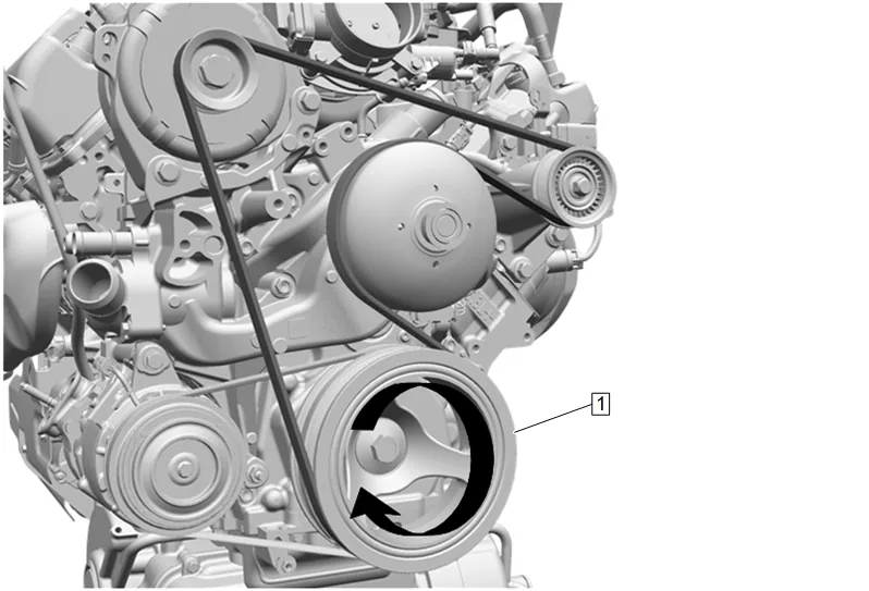 Engine Front Cover Replacement (L84 with WTX) — figure 54