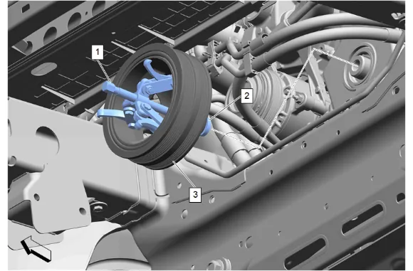 Engine Front Cover Replacement (L87 with RC1) — figure 14