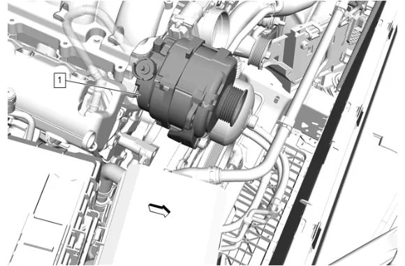 Engine Front Cover Replacement (L87 with RC1) — figure 25