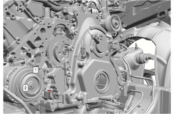 Engine Front Cover Replacement (L87 with RC1) — figure 36
