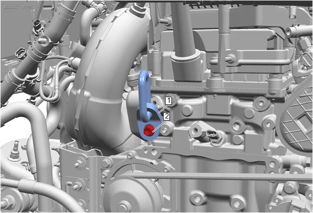 Engine Mount Bracket Replacement - Left Side (4WD) — figure 7
