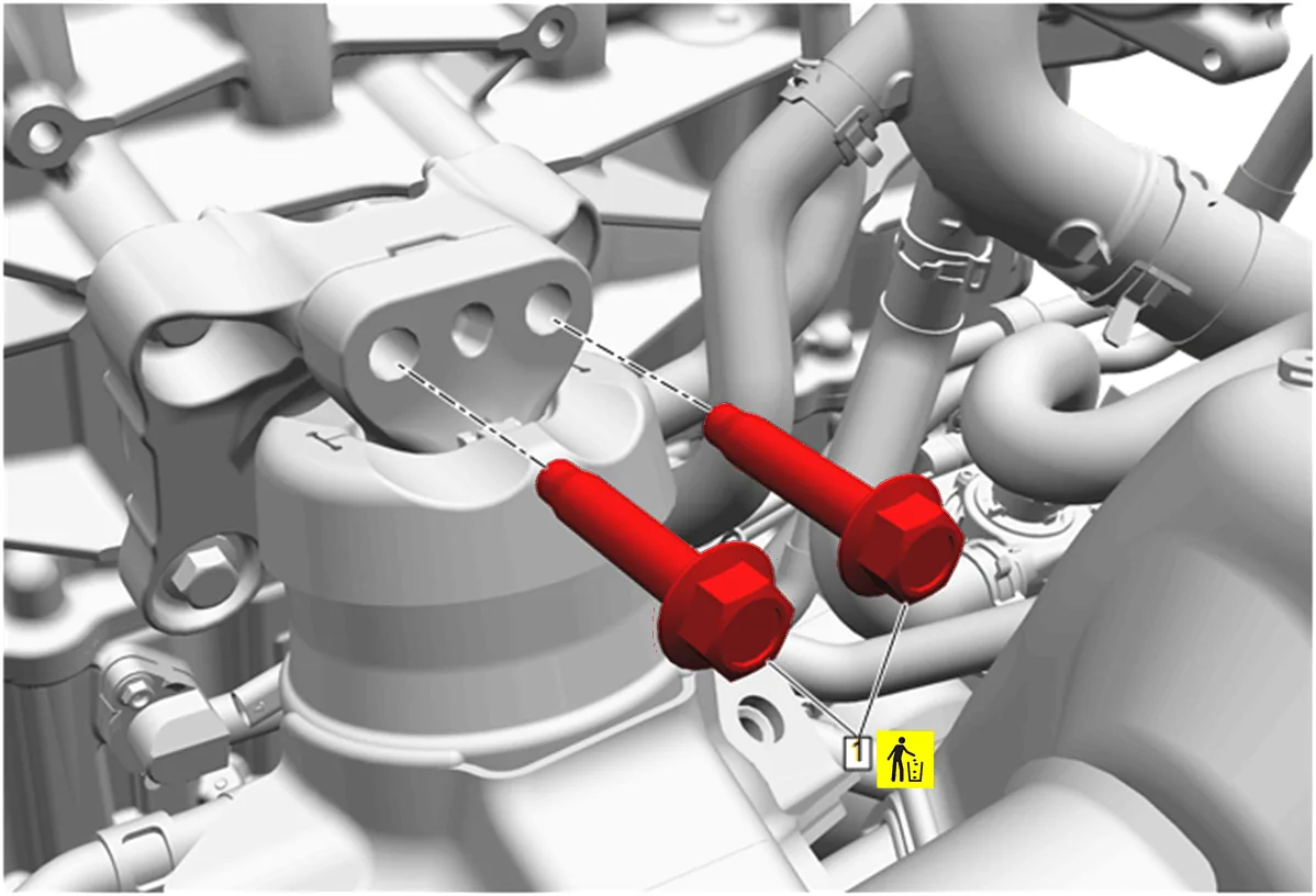 Engine Mount Bracket Replacement - Right Side — figure 77