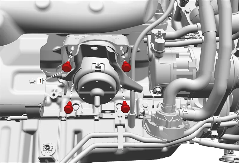 Engine Mount Replacement - Right Side (1) — figure 16